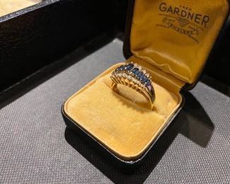 Sapphire 14k ring
