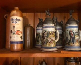 1950s German beer steins 