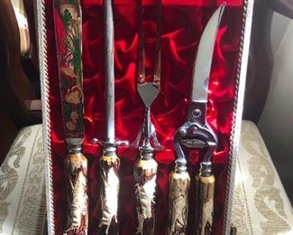  Solingen Germany  knife poultry cutlery carving set 
