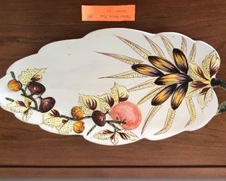 Italian Veggie Plate. Ceramic. Marked “Italy.”