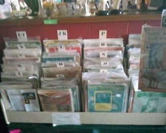 VINTAGE SHEET MUSIC FOR SALE IN PERSON ONLY