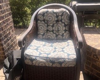 There are two coordinating chairs for the sofa