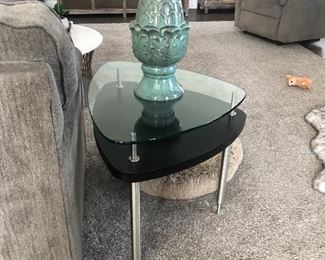 Fun contemporary small table and accessories