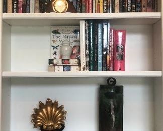 There are many beautiful books and accessories in this home