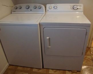 Whirlpool washing machine with GE electric dryer