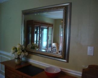 Large beveled mirror