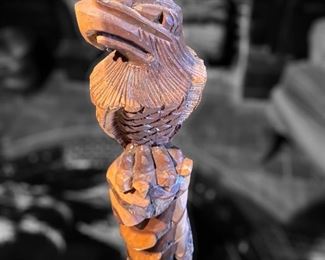 $15
Morgan City
Wood-Carved Bird Statue 