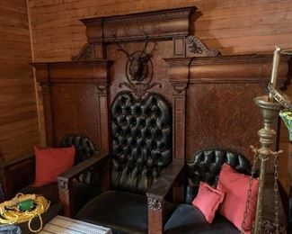 1880s BPOE Elk Lodge 3-Seat Bench
Plaquemine 