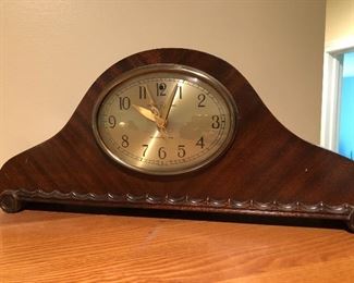 #114) - $75 - Antique Mantle Clock.  General Electric Westminster Chime.  