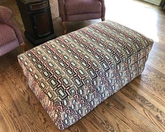 #119) - $150 - La-Z-Boy Custom Made Ottoman.  Lid opens to include a storage box.  45"W x 25"D x 17"H.