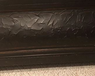 #4) - $350 - Solid Wood Coffee Table with pull out shelves.  45" x 31.5 x 20 Tall.  Pull out shelves 24" x 9.5".  Storage Drawers 22" x 17" x 8.5"