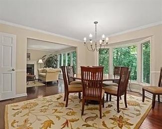 Nice large area rug. Perfect fall colors. You change your rug for the seasons right? 