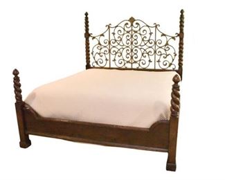 3. DREXEL HERITAGE Tuscany King Bed W ASTOR STREET Posturepedic Mattress