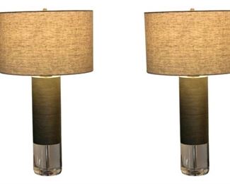 25. Pair Of Fine Quality Modern Table Lamps