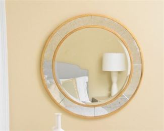 70. Circular Giltwood Mirror