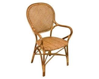 84. Open Armchair With Woven Back and Seat