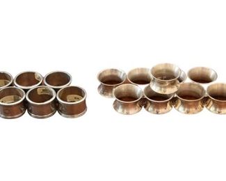 111. Twelve 12 Silver Plated Napkin Rings