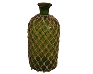126. Large Twine Covered Glass Jug