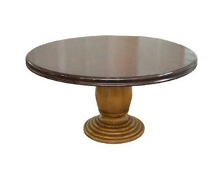 133. Pedestal Base Circular Dining Table