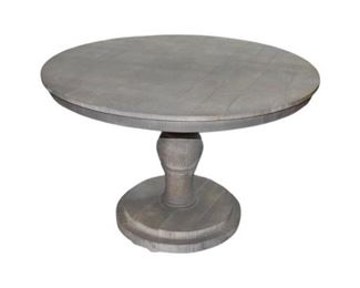 151.Round Painted Pedestal Dining Table