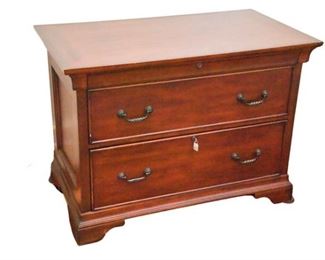 152. Two Drawer Wooden File Cabinet