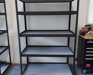 Heavy Duty Steel Shelving Unit with Solid Shelves