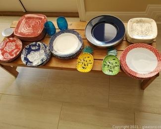 Lovely Mostly Plastic Plates and Serving Pieces and Harry Potter Univ Studio Ice Cream Cup and More