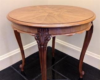 Inlaid Satinwood Accent Table