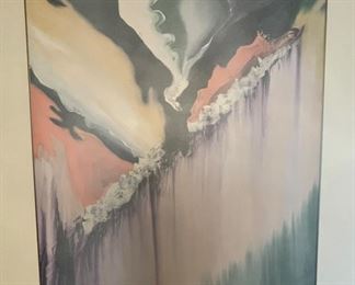 Original artwork. Measures 54" x 60" H.