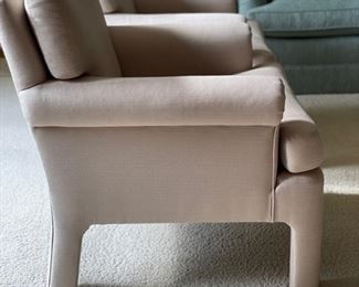 Mid-century modern Henredon upholstered chairs - 4 available. Each measures 30" W x 30" D x 31" H. Photo 2 of 2.