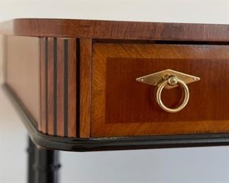 Vintage writing desk. Measures 52" W x 26" D x 31" H. Photo 3 of 3.