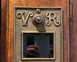 Vintage British postal secretary. Measures 31.5ʺW × 24ʺD × 74ʺH. Photo 3 of 3.