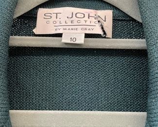 St. John Collection hunter green blazer. Size 10. Photo 2 of 2.