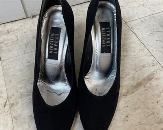 Stuart Weitzman black velvet pumps. Size 8.