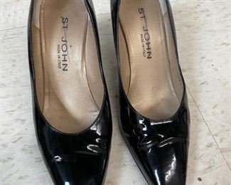 St. John black patten leather pumps. Size 8. Photo 2 of 2.