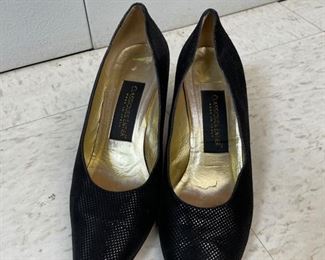 Classiques Entier black shimmer heels. Size 8. Photo 1 of 2.