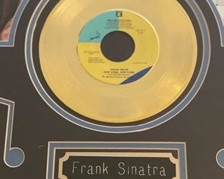 Framed Frank Sintra Shadow Box with Platinum 45 of New York, New York. Photo 3 of 3.