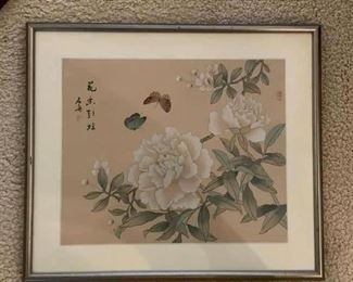 Asian artwork. Photo 1 of 2.