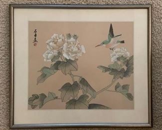 Asian artwork. Photo 1 of 2.