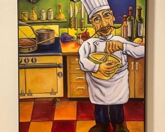 Italian Chef canvas.
