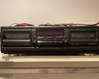 Technics tape-to-tape cassette player.