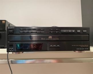 Sony 5-disc CD player.