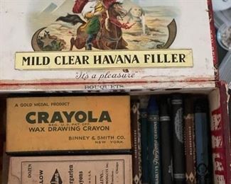 Vintage Crayola crayons.