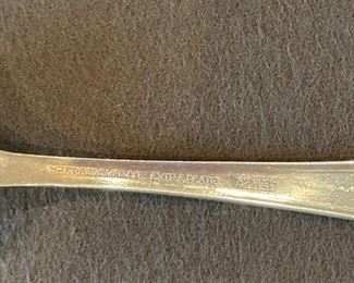 Mid-century Inspiration-Magnolia silver-plate flatware - 7-piece set with service for 8. Additional serving pieces included, Wm Rogers Mfg Co Extra Plate, 1951. Photo 2 of 2.