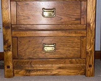 Young Hinkle Windjammer Bedside Table. 24" W x 16" D x 24"H.