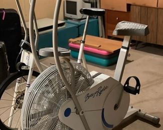 Vintage exercise bikes and a space-saver treadmill (not pictured).