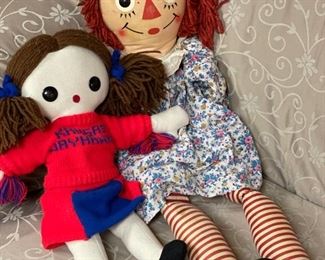 Raggedy Ann and friend.