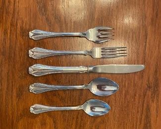 Reed & Barton Silver Plated Flatware - (14) 5-piece plate settings