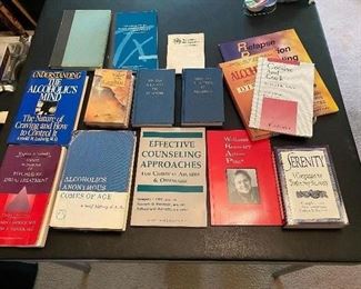 Assorted Alcoholics Anonymous Books and Literature for Training