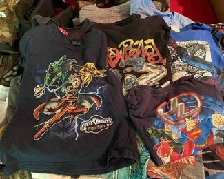 Vintage Kids T Shirts (Power Rangers, Transformers, and more)